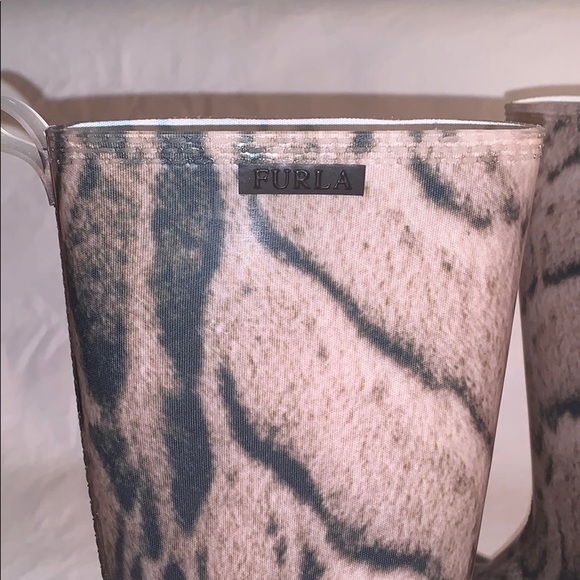 Never Worn - Furla Animal Print  Rain Boots - Picture 2 of 5
